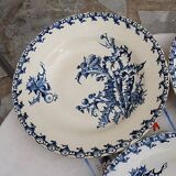 6 deep plates from Gien Chardon series
