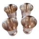 Superb set of 4 silver-plated goblets from the famous house.