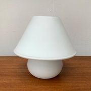 1970s vintage space-style German glass table lamp by Limburg.