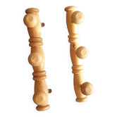 Lot vintage wall coat rack