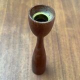 Mid-Century Danish Teak Tulip Candle Holder, 1960s