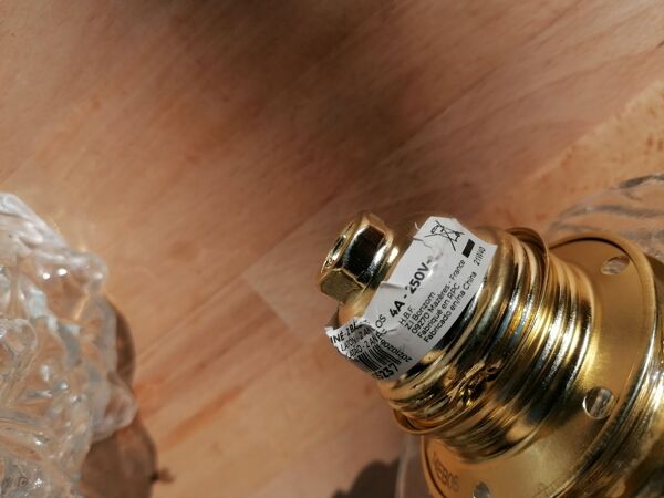 Lot de 5 suspensions globe en verre moulé vintage