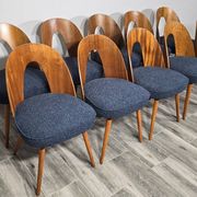 Chaises de salle à manger par Antonin Suman, années 1960, lot de 10