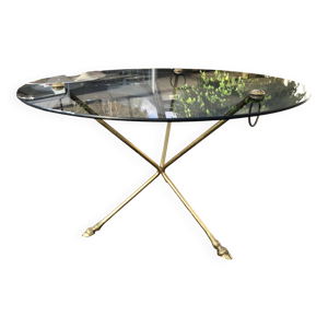 Table basse en verre - tripode
