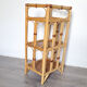 Low rattan shelf