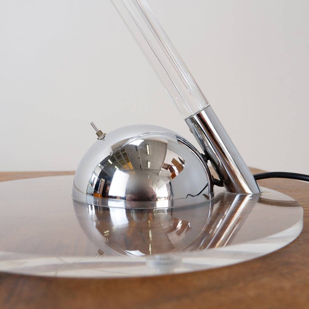 Postmodern Translucent Acrylic glass Table Lamp - 1980s