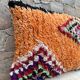 Vintage Berber Kilim cushion cover: Moroccan wool cushion
