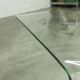 Postmodern Rectangular Curved Tempered Glass Coffee Table, 1990