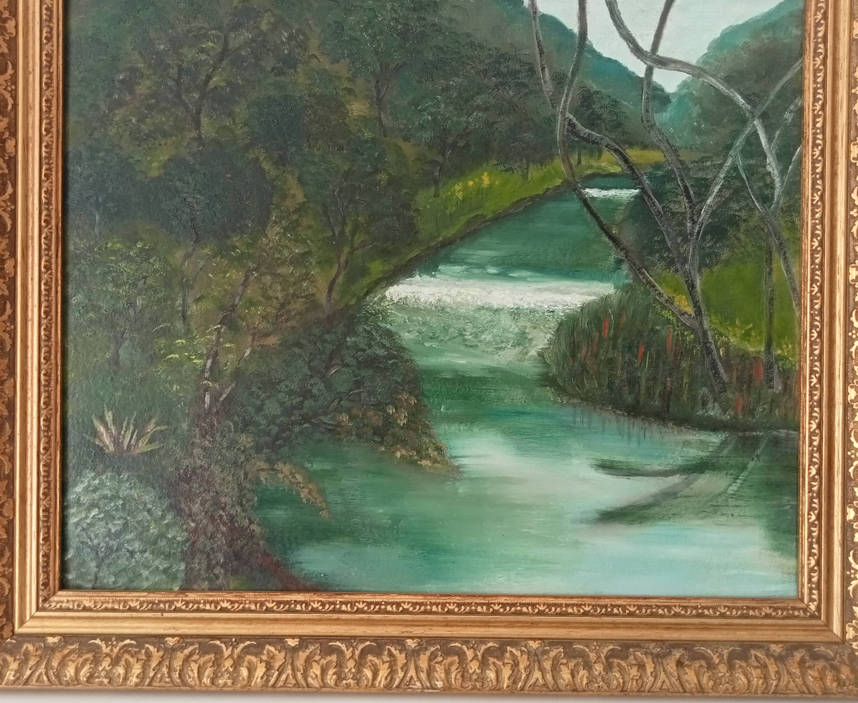 Oil painting by René Férréol Ringenbach "Val de Cusance"