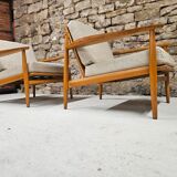 Paire de fauteuil scandinave 1960