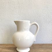 Enamelled earthenware pitcher, Danish style