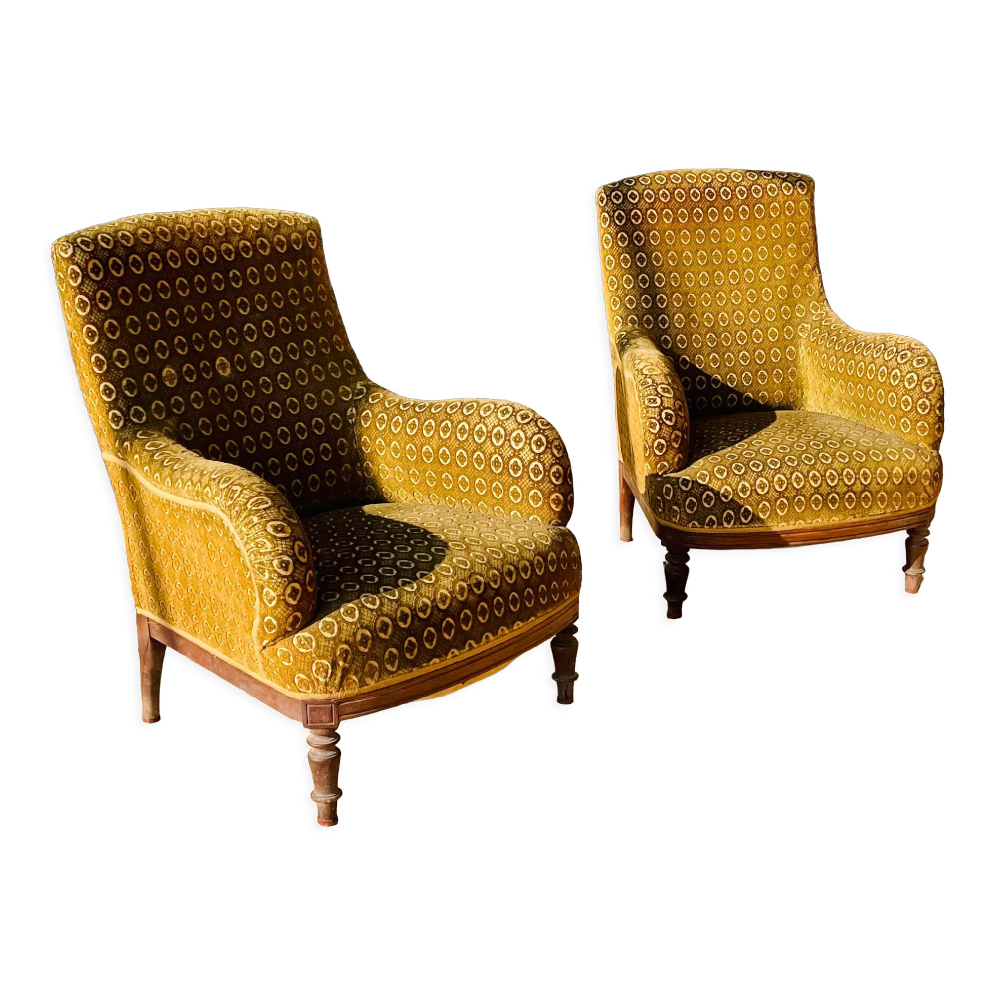 Paire de fauteuils napoleon III