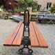 Banc de jardin public de la ville de Paris