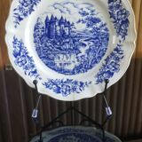 Set of 2 plates of Sarreguemines porcelain collection from the 70s