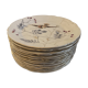 13 decorative plates with hummingbird design in fine earthenware by Mouzin Lecat, 19th century.