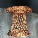 Braided rattan table