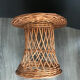 Braided rattan table