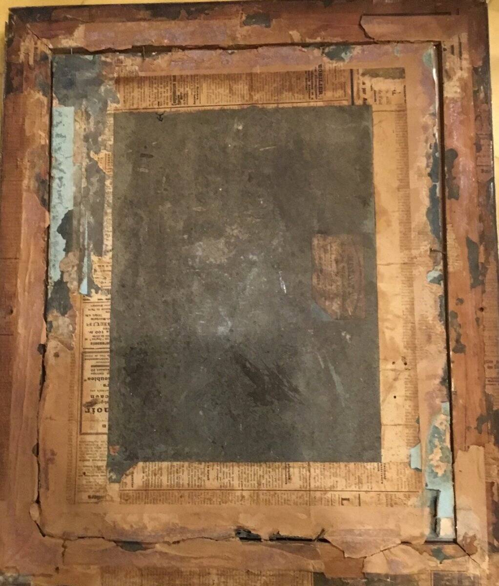 Portrait de femme au pastel vintage