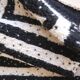 Tapis Noir et Blanc - 274 x 218 cm