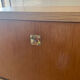 Pair of vintage blond wood bedside tables 70s