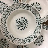 6 hollow plates Digoin Sarreguemines Model "Versailles"