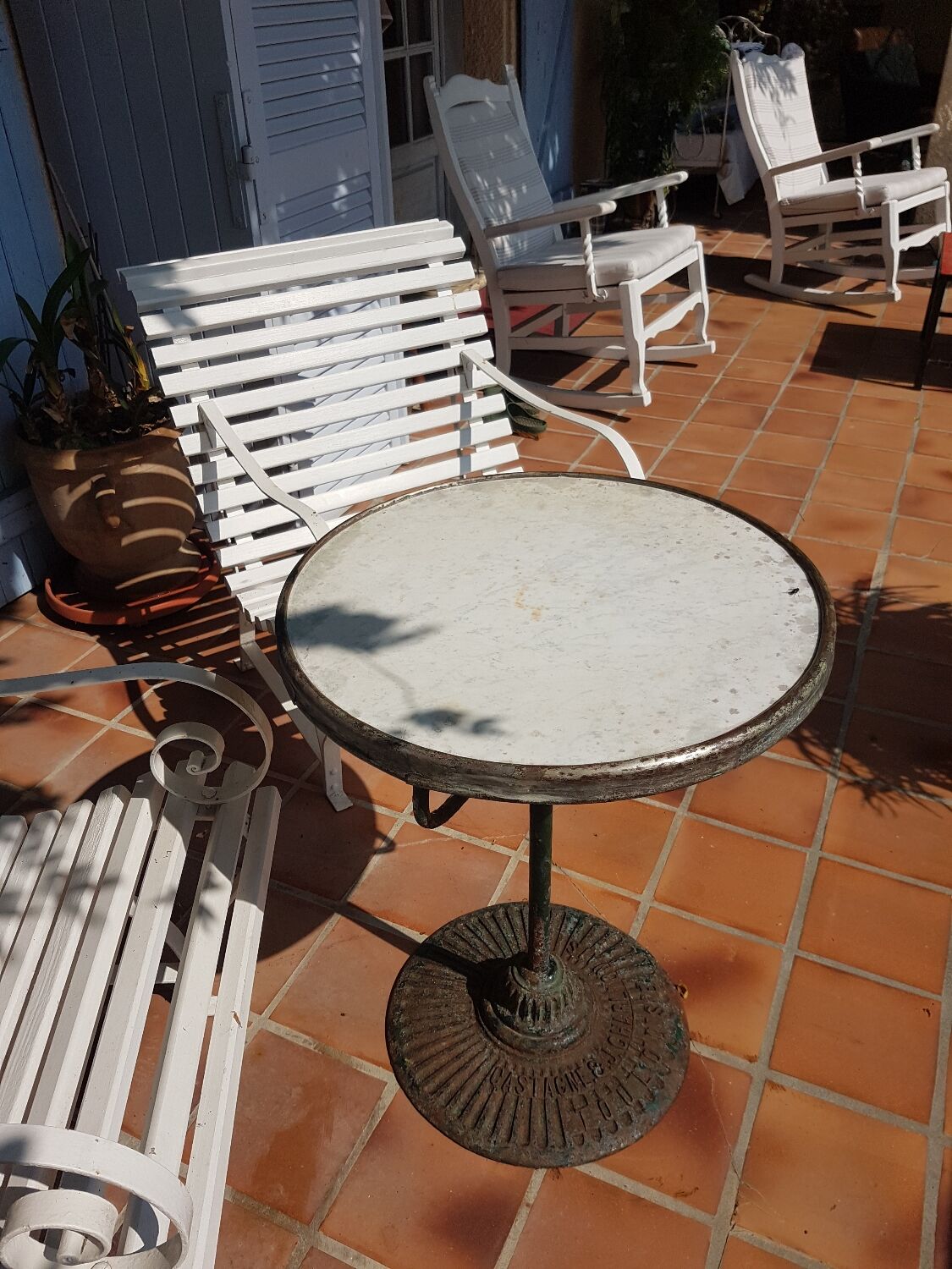 Table guéridon bistrot années début 20ème