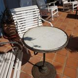 Table pedestal table bistro early 20th century
