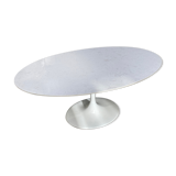 White marble table ash foot Tulipe