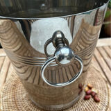 Silver metal champagne bucket
