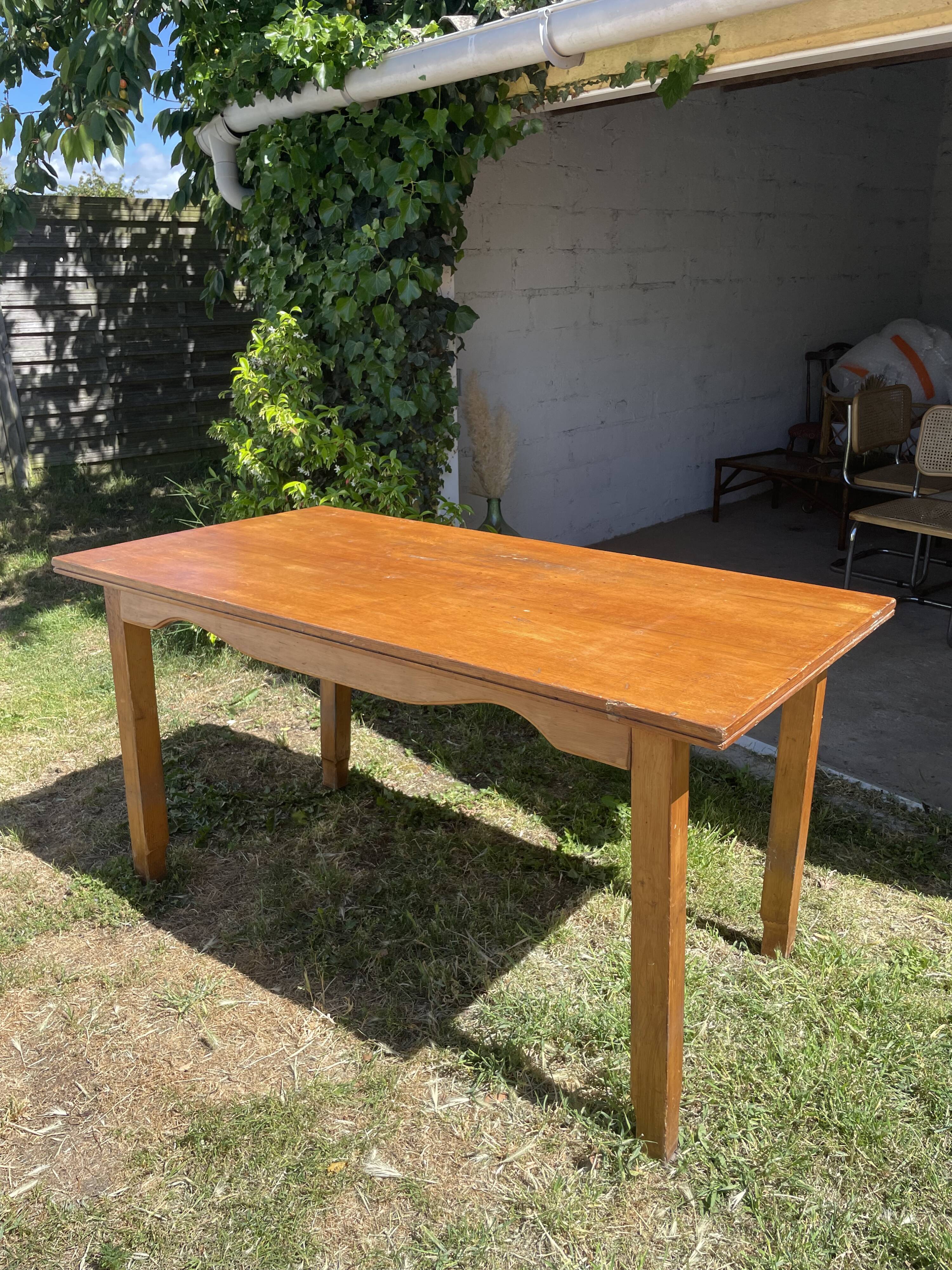 Vintage wooden dining table