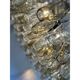 Luxury Contemporary Poliedro Murano Glass Chandelier in Brunish Finish