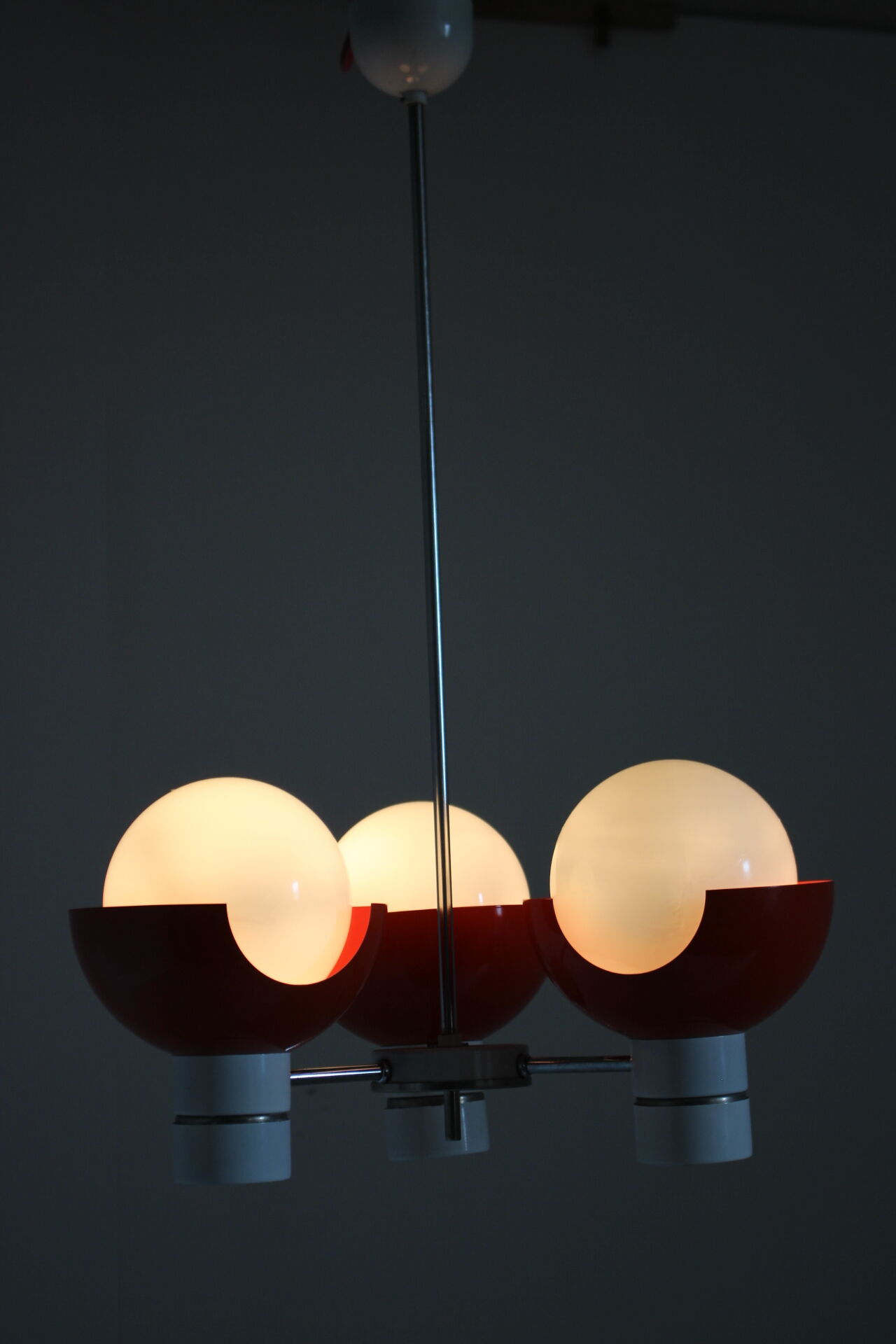 Space Age Chandelier by Napako, Czechoslovakia, 1970s