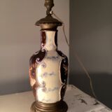 Old animal barbotine lamp base