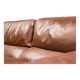 Royal 2-seater canapé premium Poltrona Frau Petronio upholstered in down and chestnut leather.