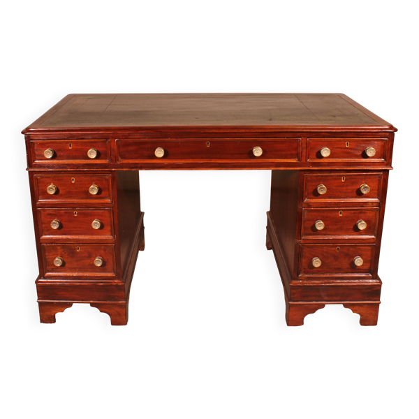 Petit Bureau à Caissons En Acajou 19° Siècle — Beyit