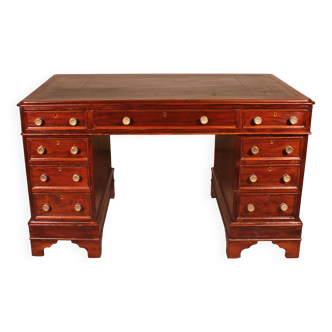 Small Desk with Drawers in Mahogany, 19th Century
