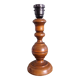 Lamp, turned wooden base