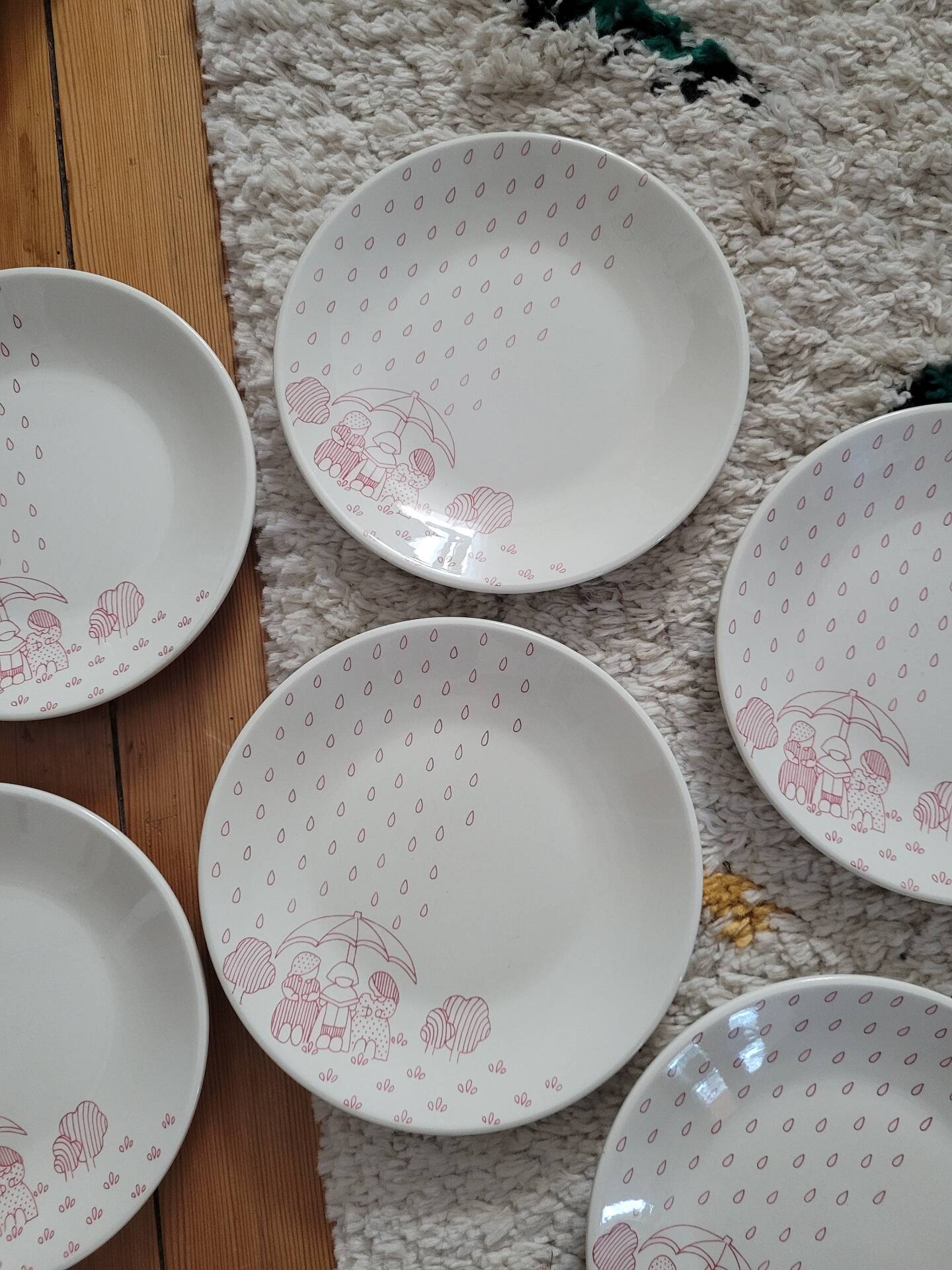 Lot de 6 assiettes à dessert Sarreguemines