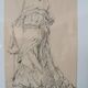 Ink painting on paper Pio Joris (Rome, June 8, 1843 – Rome, March 6, 1921)