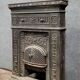 Napoleon III period cast iron fireplace mantel or front circa 1880