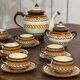 Quimper earthenware service from the 1930s-40s.