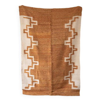 Tapis argentin 100% pure laine ocre