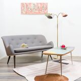 2.5-seater cocktail sofa, 1950s. Professionally restored.