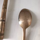 Set of 6 bamboo teaspoons, 1970