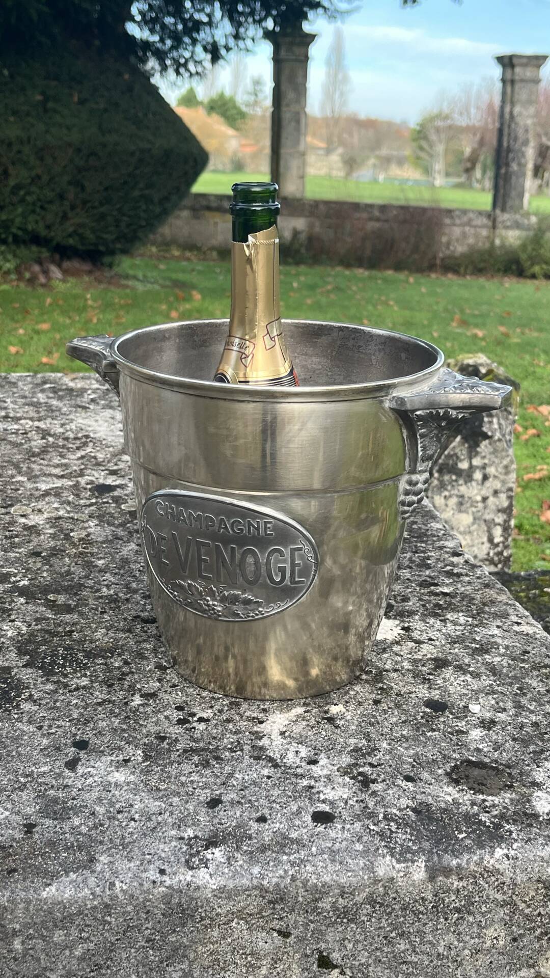 De Venoge champagne bucket, antique art deco champagne cooler