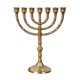 Golden brass chandelier