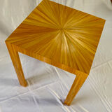 End of sofa straw marquetry