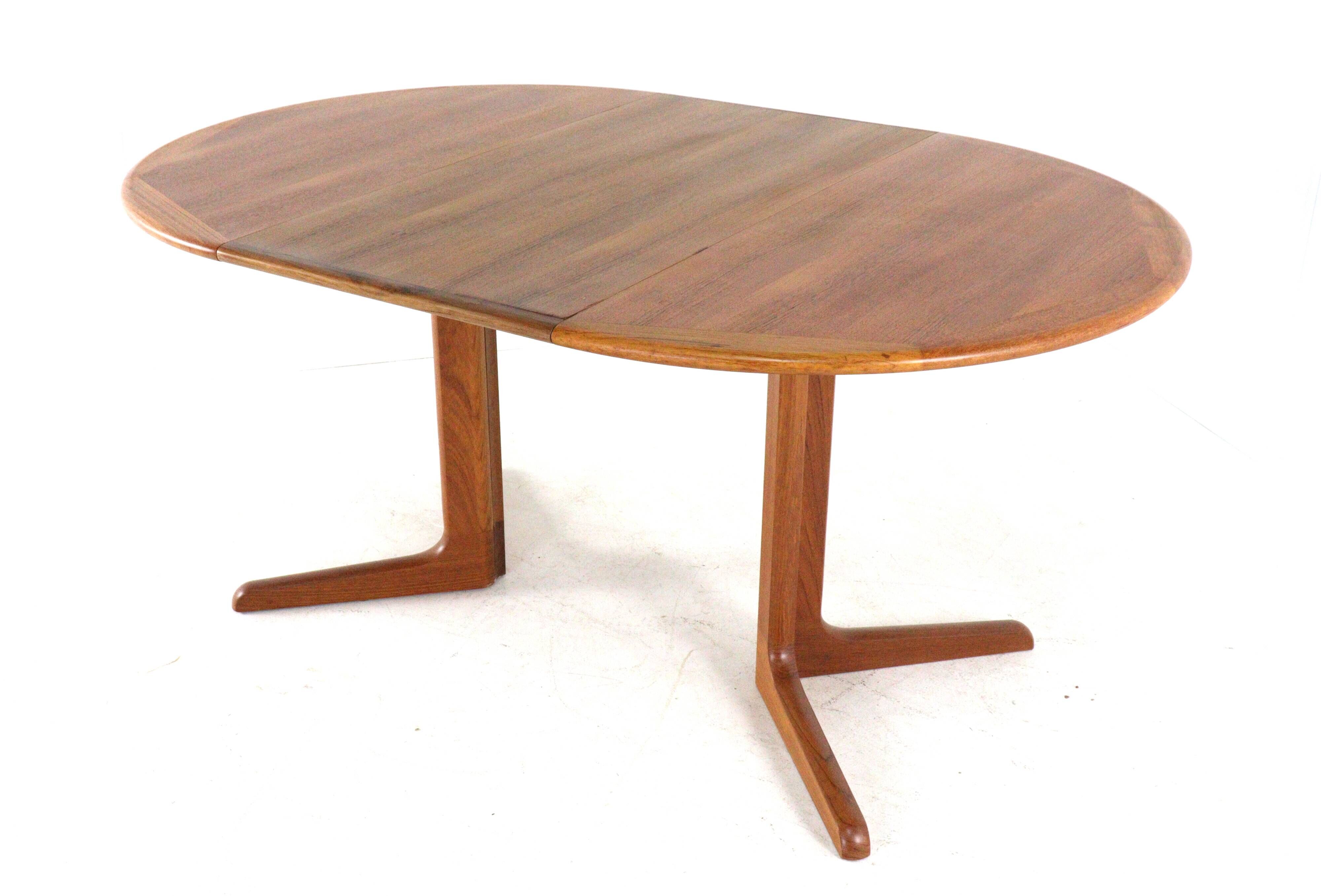 Table à manger extensible Silkeborg Round 1x - design danois en teck