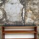 Seventies wood and metal library