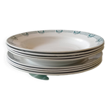 Set of 8 Saint-Amand Plates Comminges Model